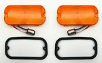 Pair 1966-1968 Ford Bronco Amber Led Front Parking Turn Signal Lights Lenses. Fixed Price $85.95.