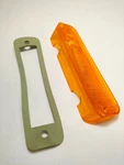 1964 Chrysler Newport Yorker Left Parking Light Lens W/ Gasket 2525328 Nos.. Fixed Price $95.00.