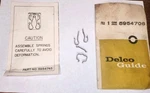 Nos Delco Guide Gm Turn Signal Switch Contacts 5954706 Chevrolet 1963-1964. Fixed Price $25.00.