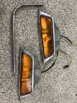 1963 Chrysler Imperial Left Right Side Parking Light Lamp Lens Set Of 2 Oem. Fixed Price $190.00.