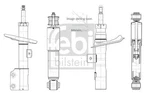 Febi 1001886 Front Left Shock Absorber Fits Volvo C30 S40 V50 31277590. Fixed Price $62.57.