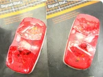(2) Signal-stat 1211D Red 2-BULB Bulls-eye Rectangular Side Marker Lights Lamp. Fixed Price $12.55.