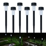 6 Solar Power Led Garden Yard Lawn Path Fence Light Party Lamp Landscape Plastic. Fixed Price $17.99.