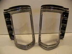 1971 Chrysler Imperial Front Turn Signal Bezels #3403954 & 3403955 Lebaron Oem. Fixed Price $99.99.