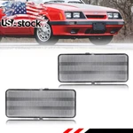 2X Clear Lens Front Bumper Parking Turn Signal Lights 1979-1986 Ford Mustang. Fixed Price $44.99.