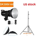 Godox SK300II 300W Studio Flash Strobe Lamp ,95CM Softbox,light Stand Kit. Fixed Price $141.55.