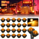 20X 3/4" Led Side Marker Lights Truck Trailer Round Amber Bullet Clearance Lamp. Fixed Price $17.09.