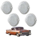 1958 Chevy Impala Bel Air Biscayne Led Clear Front Park Light Lamp Lens Set Of 4. Fixed Price $161.45.