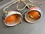 64-66 Ford Mustang Amber Front Parking Turn Signal Directional Lights Set Pair. Fixed Price $60.00.