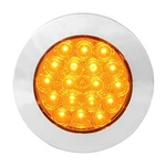 Grand General 75900 Led Light (4" Round Flange Mount Amber/amber Chrome Twist. Fixed Price $23.58.